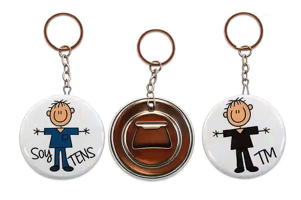 Chapita llavero destapador de 58 mm personalizada