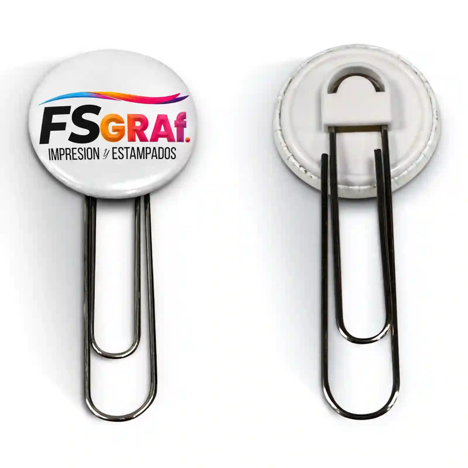 Chapita Clip 25 mm personalizada