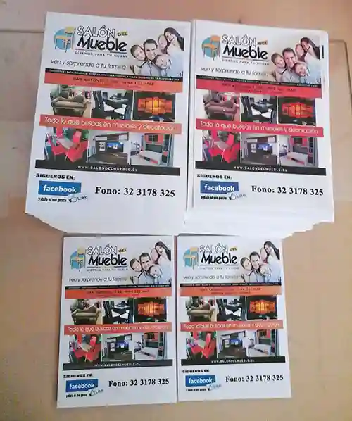 Flyer impreso en papel fotográfico personalizado